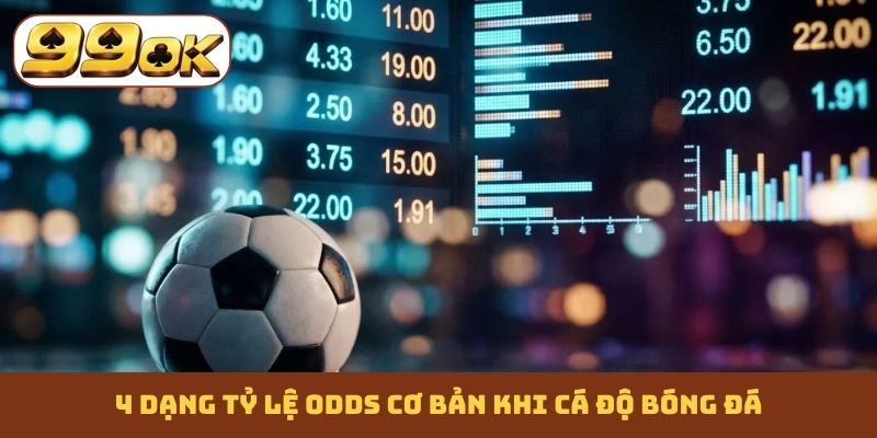 4 dạng tỷ lệ Odds cơ bản khi cá độ bóng đá