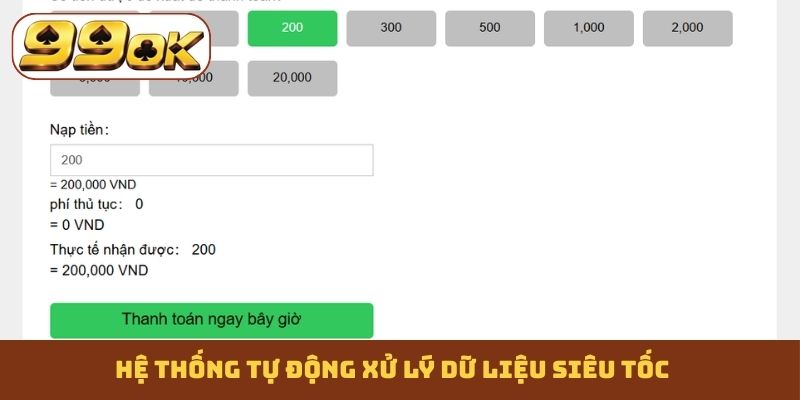 Hệ thống tự động xử lý dữ liệu siêu tốc