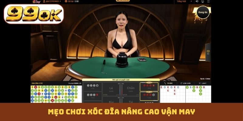 Mẹo chơi xóc đĩa nâng cao vận may