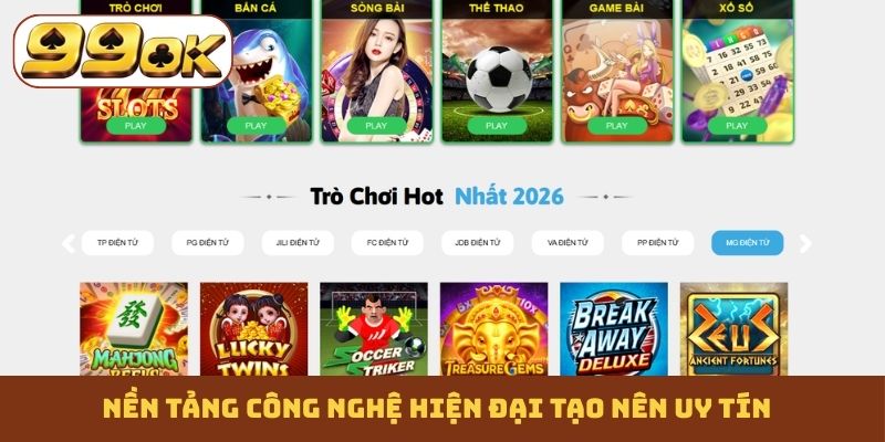 Nền tảng công nghệ hiện đại tạo nên uy tín