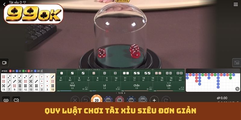 Quy luật chơi Tài Xỉu siêu đơn giản